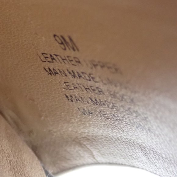 Antonio Melani Woman's 9M Leather Black and White Cork/Jute Wedge sandals - Picture 9 of 9